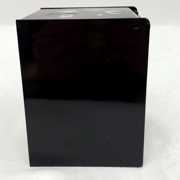 - Vintage Lacquered  jewelry box with mother of pearl calla  inlay made in… - Picture 8 of 11